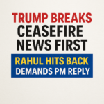 Trump breaks ceasefire news first
