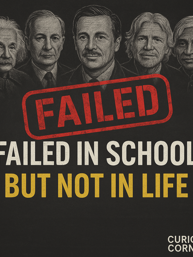 They failed school, but rewrote history. Think grades define success? Think again.
👉 Read now on Curious Cornor